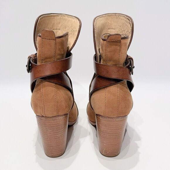 Rag & Bone Women’s Kinsey Brown Nubuck Leather Victorian Ankle Bootie Size 8.5 - Picture 5 of 16